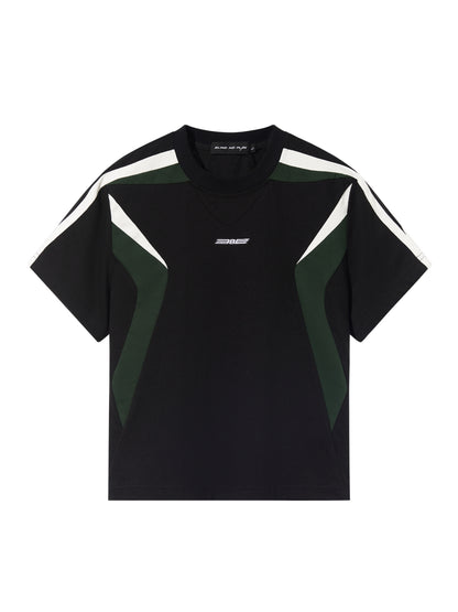 Embroidered Colorblock Tee