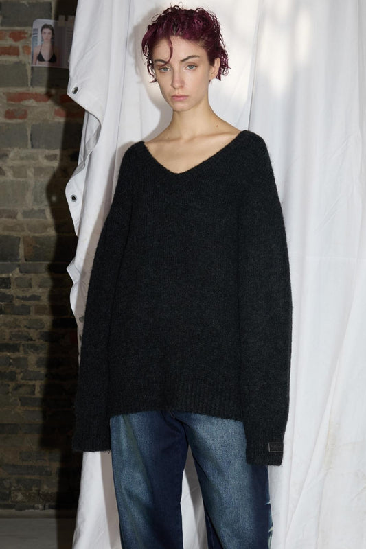 Alpaca Wool Knit Separates Top