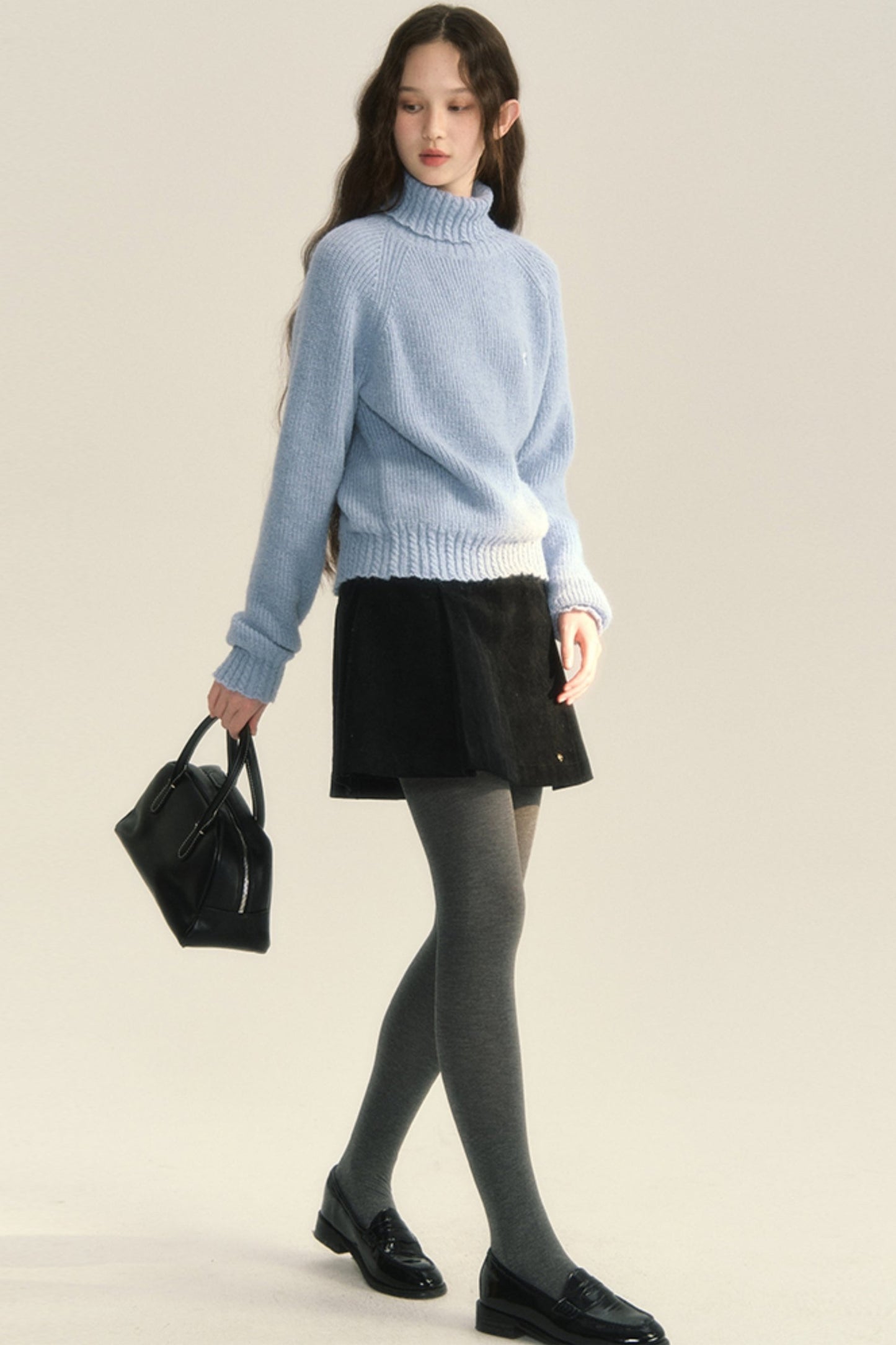 Lazy Wool High Neck Pullover