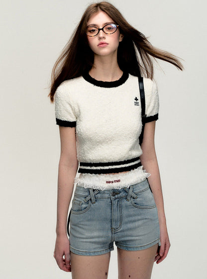 Plaster White Knitted Top