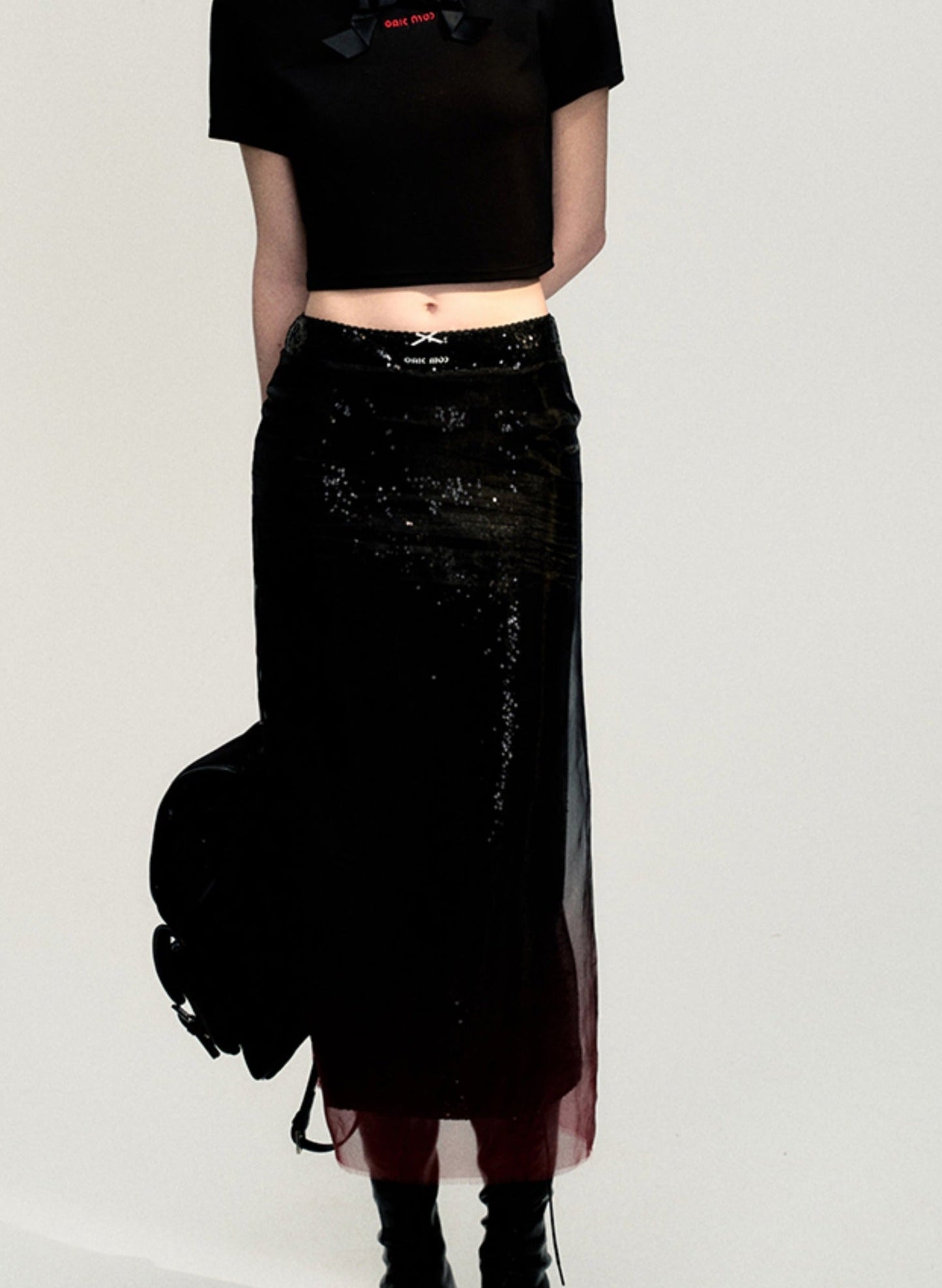 Summer Skin-Friendly Sequin Skirt