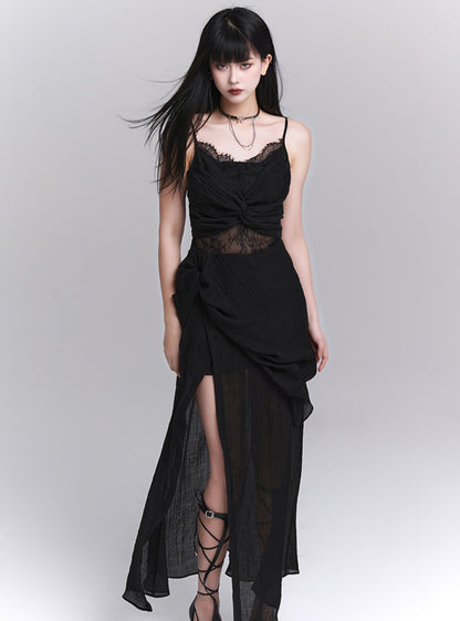 Chic Black Slip Dress