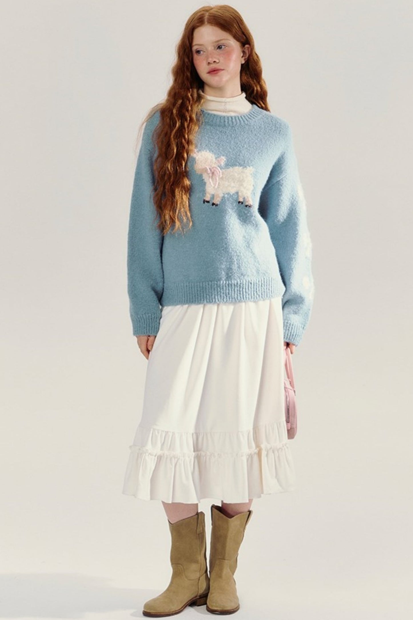 Three Dimensional Bow Knit Sweater