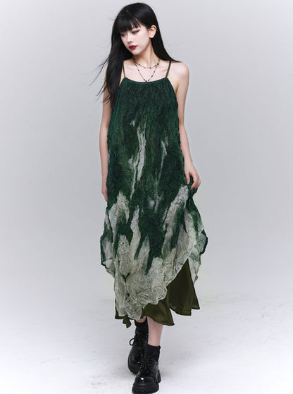 Chic Green Slip Dress