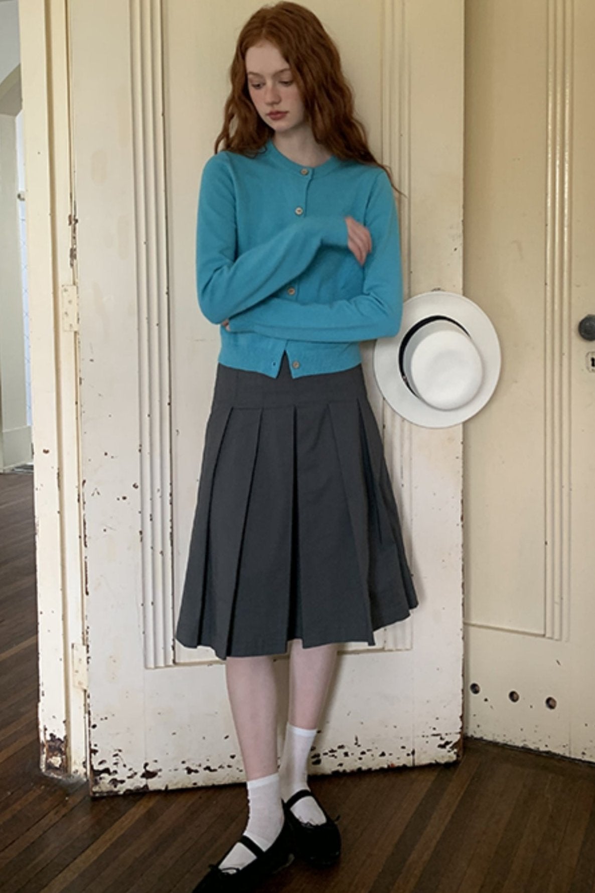 French High-Waist Quarter Skirt