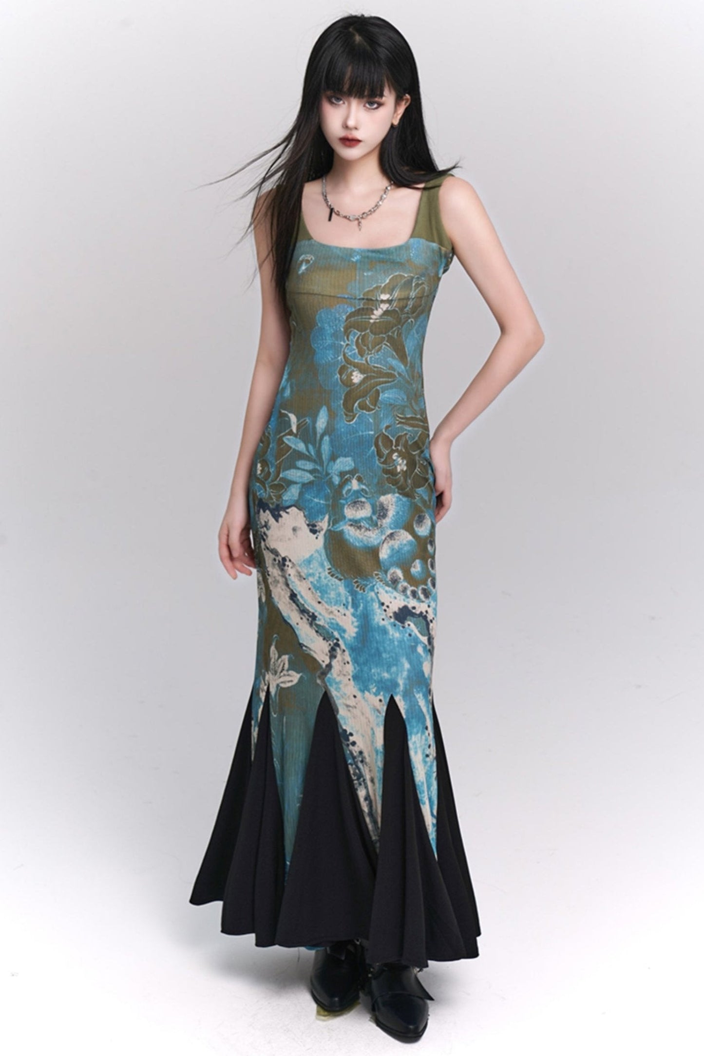 Chinese Style Fishtail Dress