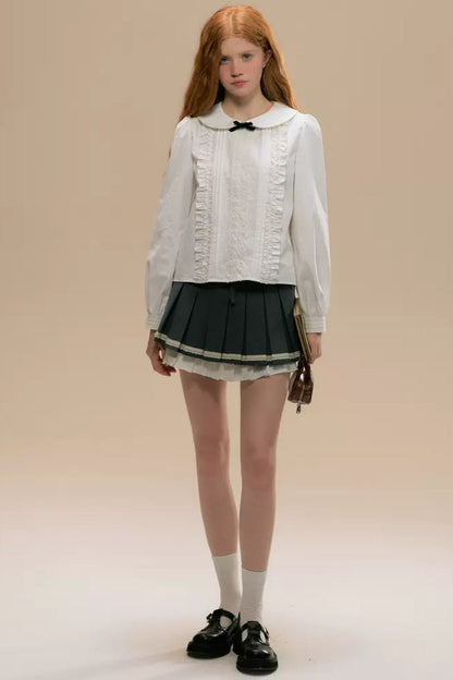 College Style Doll Collar Shirt