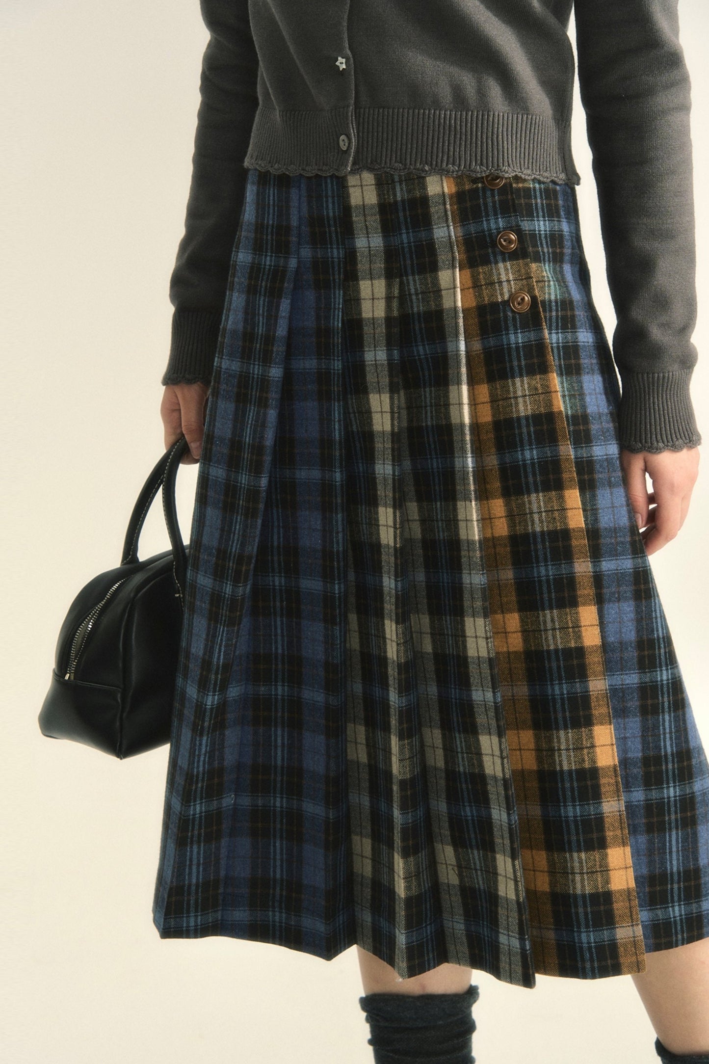 College Style Pleated Skirt