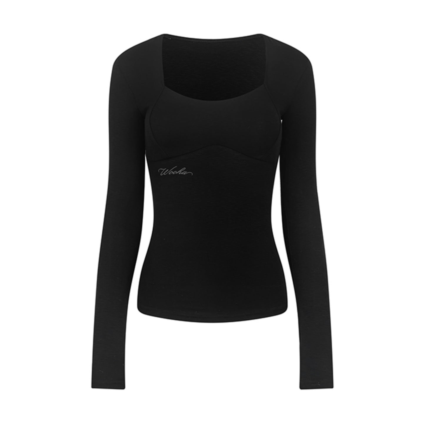 Slim Fit Padded U-Neck Top