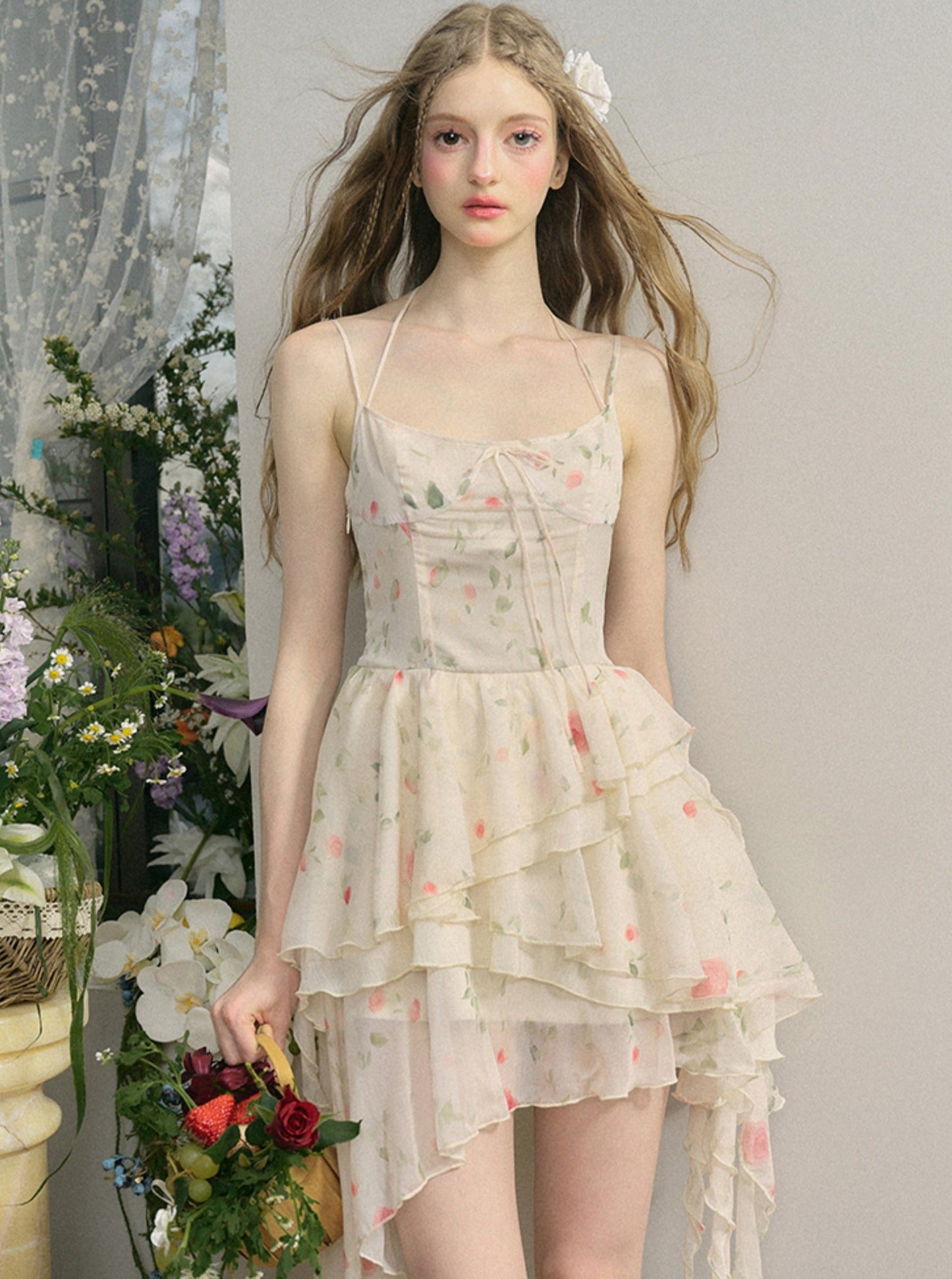 Mist Girl Rose Dress