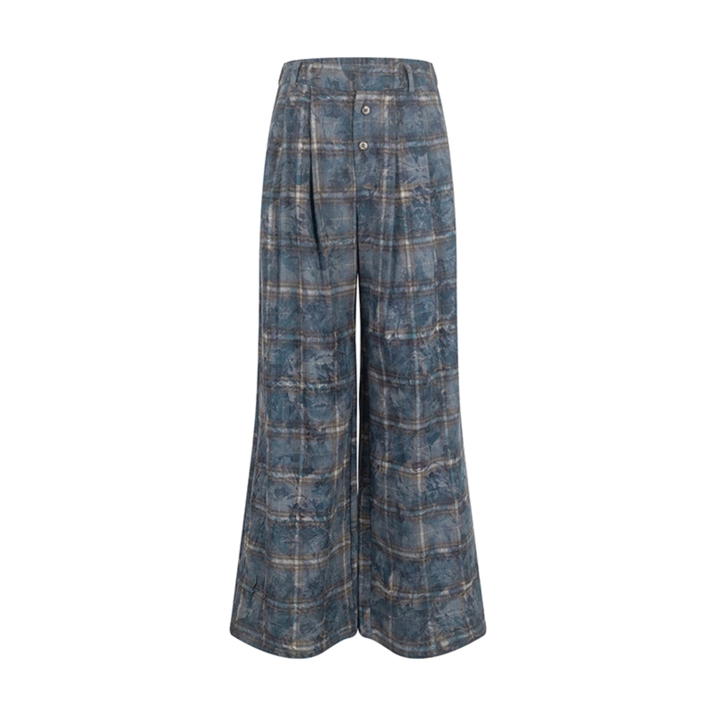 Vintage Check Straight Pants