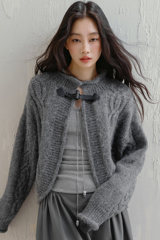 Niche Wool Cable Knit Jacket