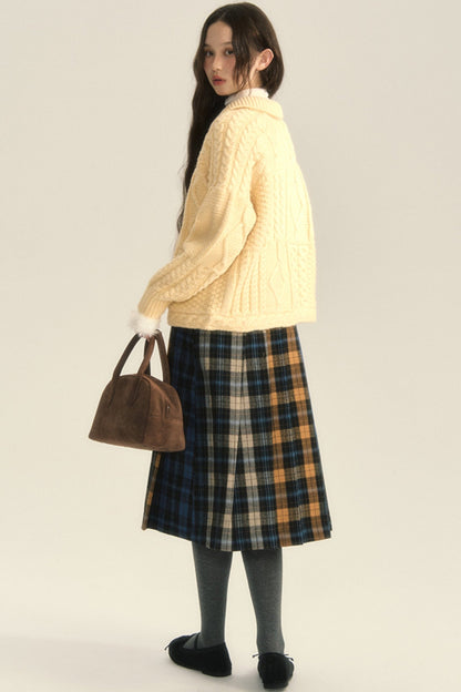 College Style Pleated Skirt