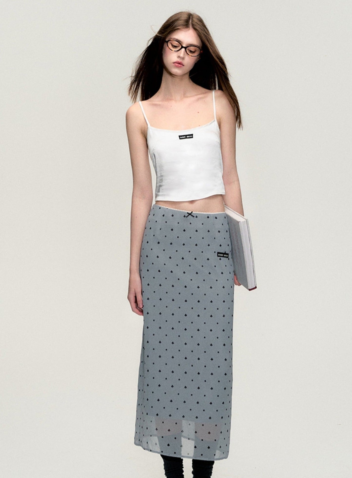 Tulle Polka Dot Maxi Skirt