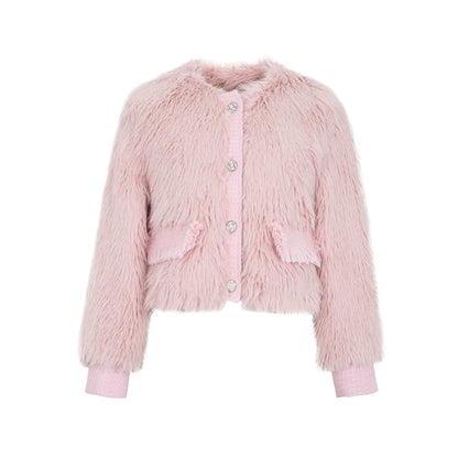 Warm Faux Fur Short Jacket