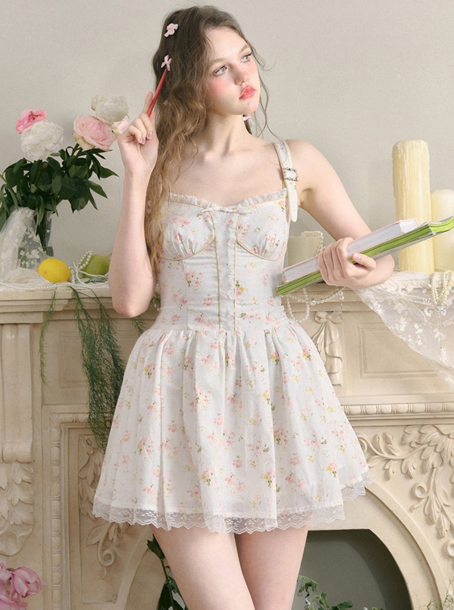 French Lace Holiday Tea Break Dress