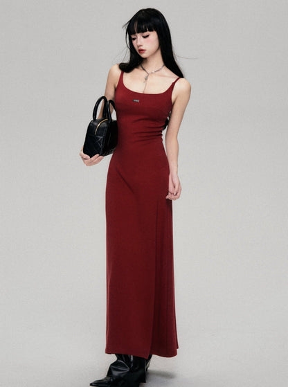 Fragile Red Slip Dress