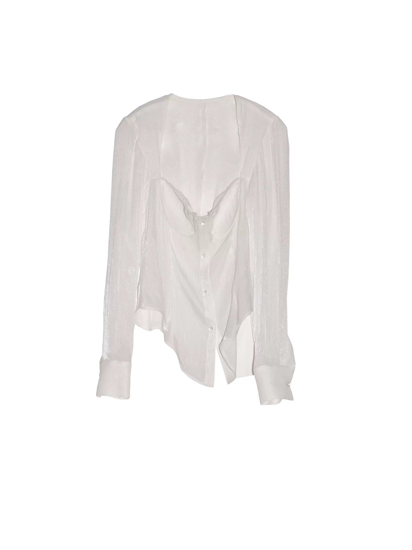 Cup Semi-Sheer Pure Lust White Shirt