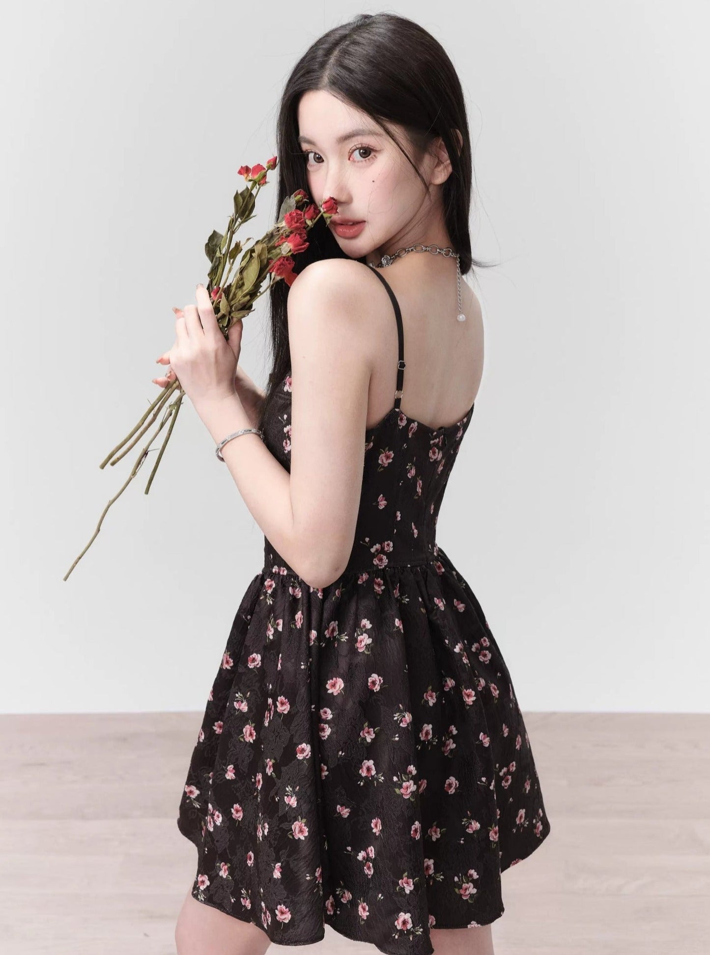 Delicate Floral Slip Dress