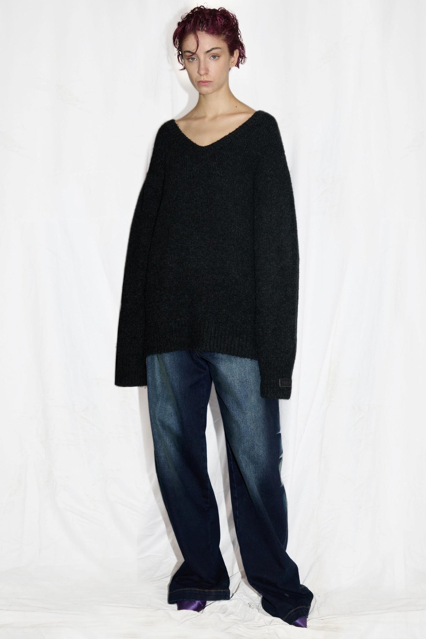 Alpaca Wool Knit Separates Top