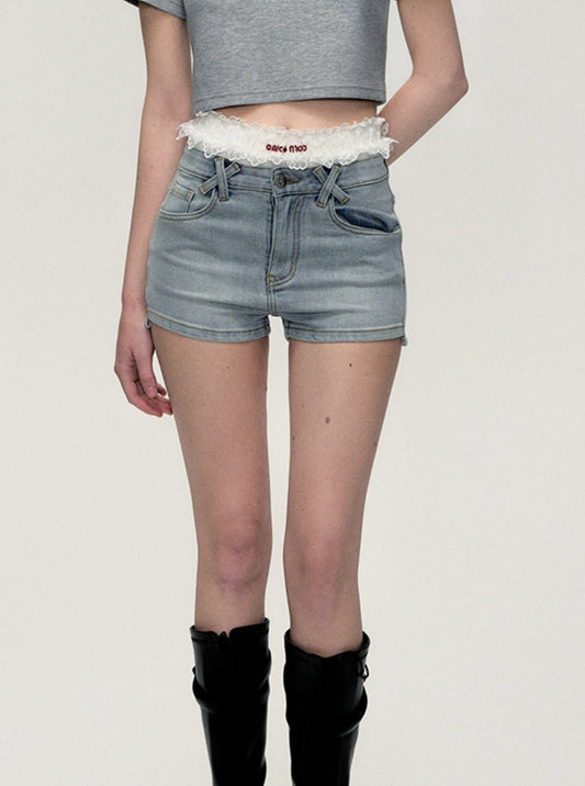 Blue Scent Casual Denim Shorts