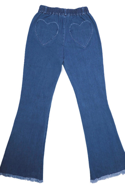 Slim Fit Star Flared Jeans