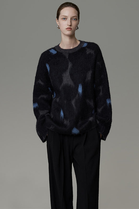 Langer Woll Slim Knit Pullover 