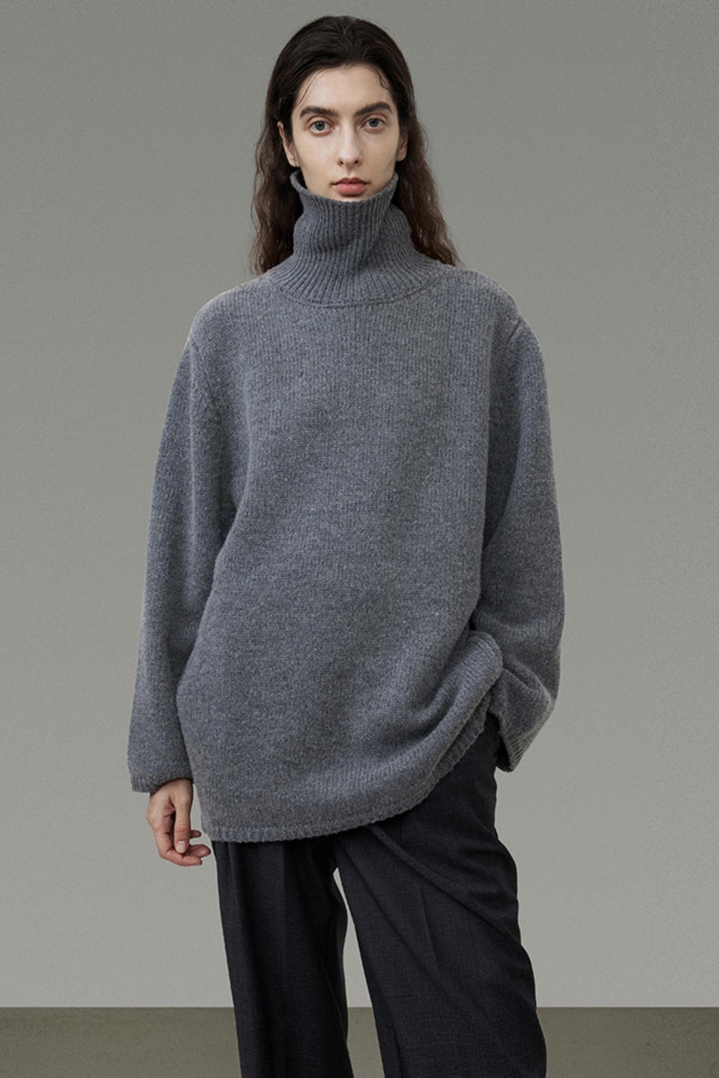 High-Neck Chic Sweater Top