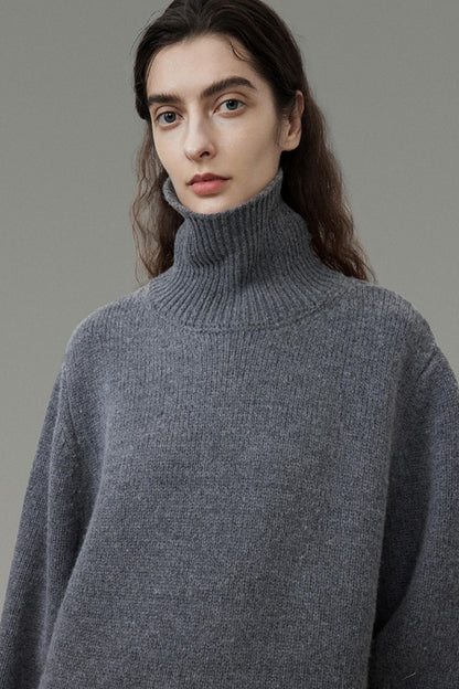 High-Neck Chic Sweater Top