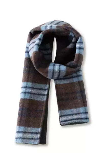 Wool Collegiate Pattern Scarf