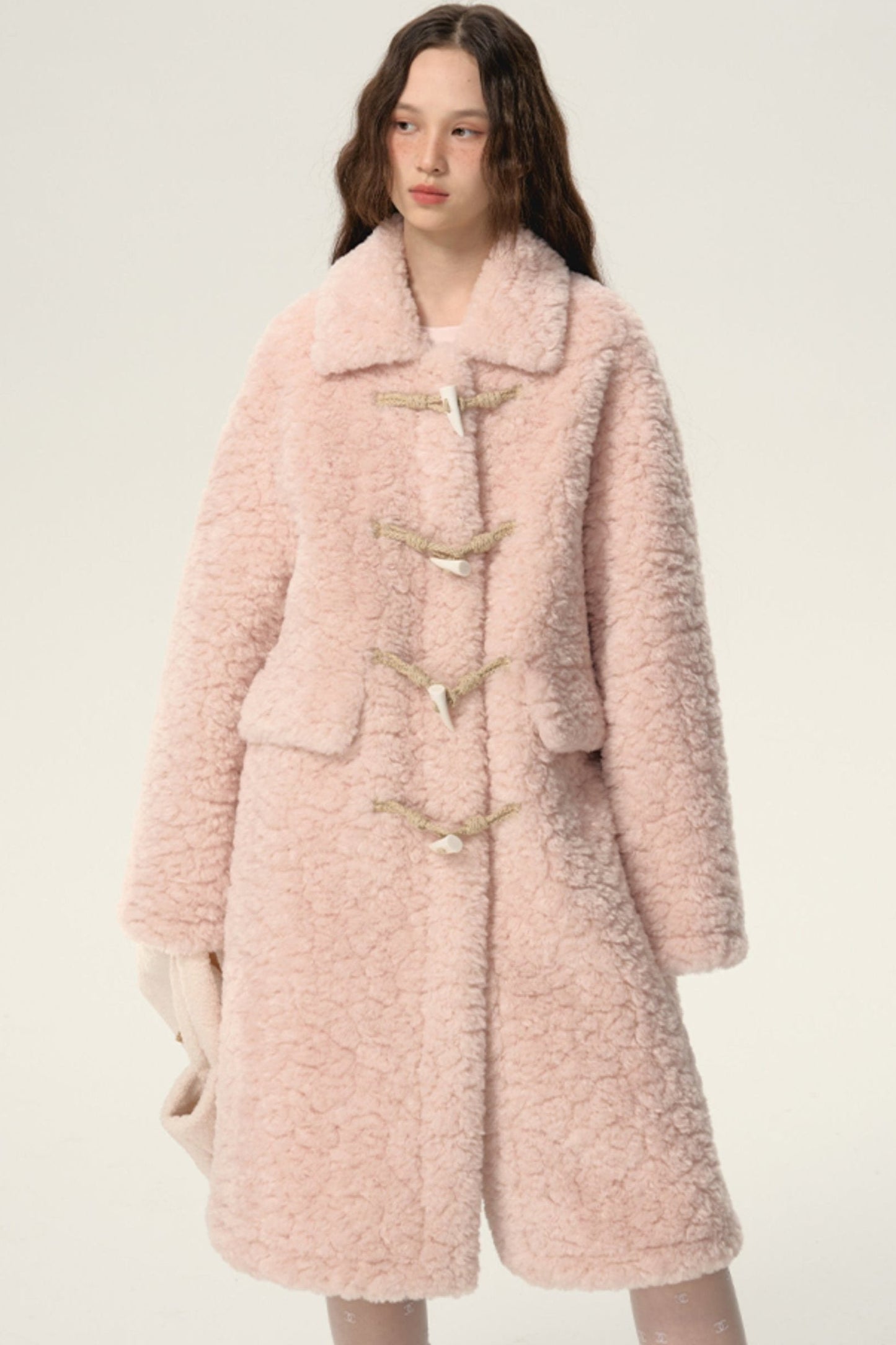 Sweet Lapel Wool Coat