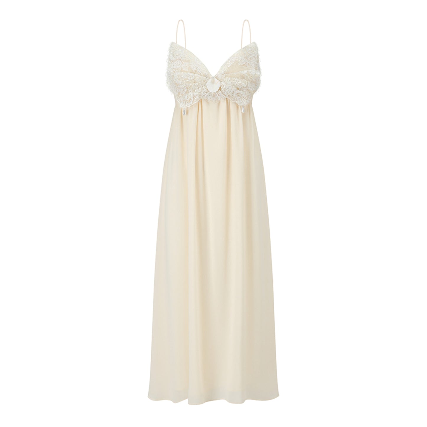 Lace Halter Nightgown Dress
