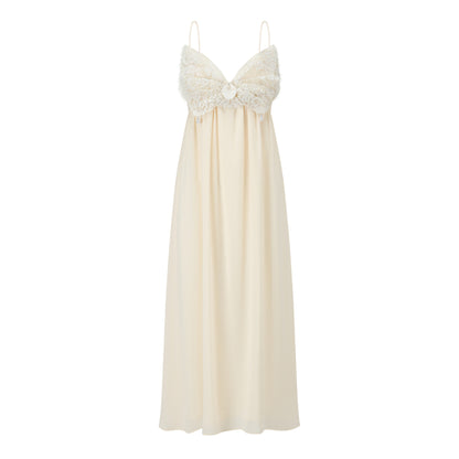 Lace Halter Nightgown Dress