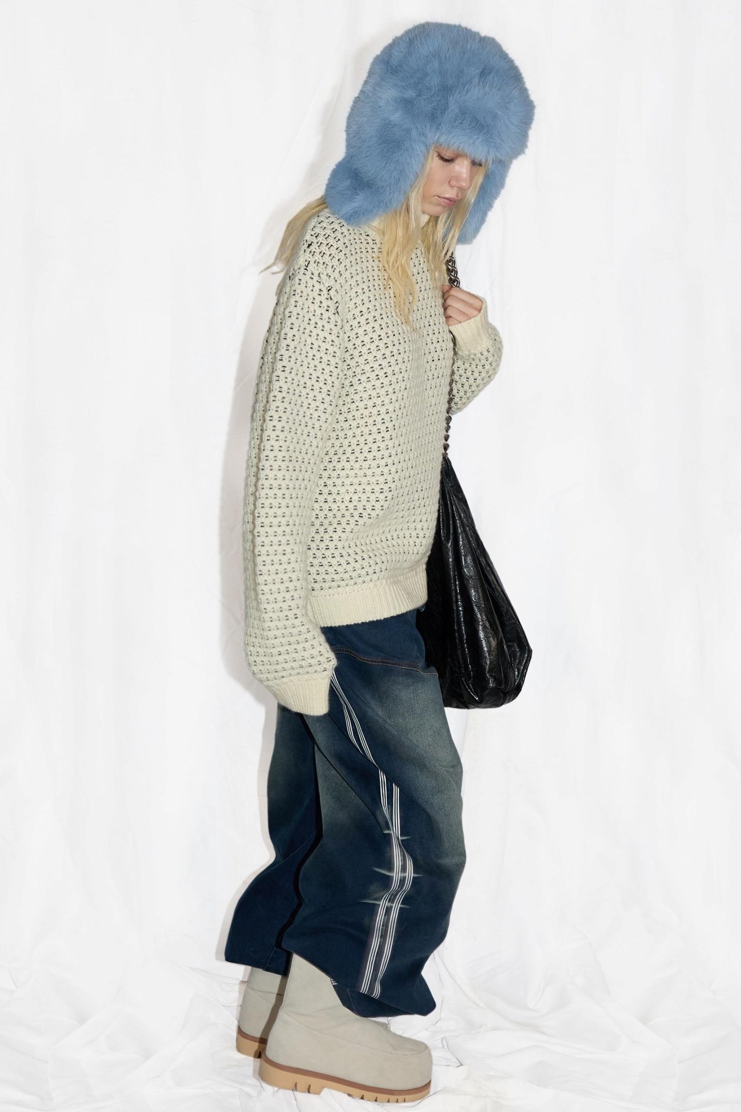 Handcrafted Turtleneck Sweater Top