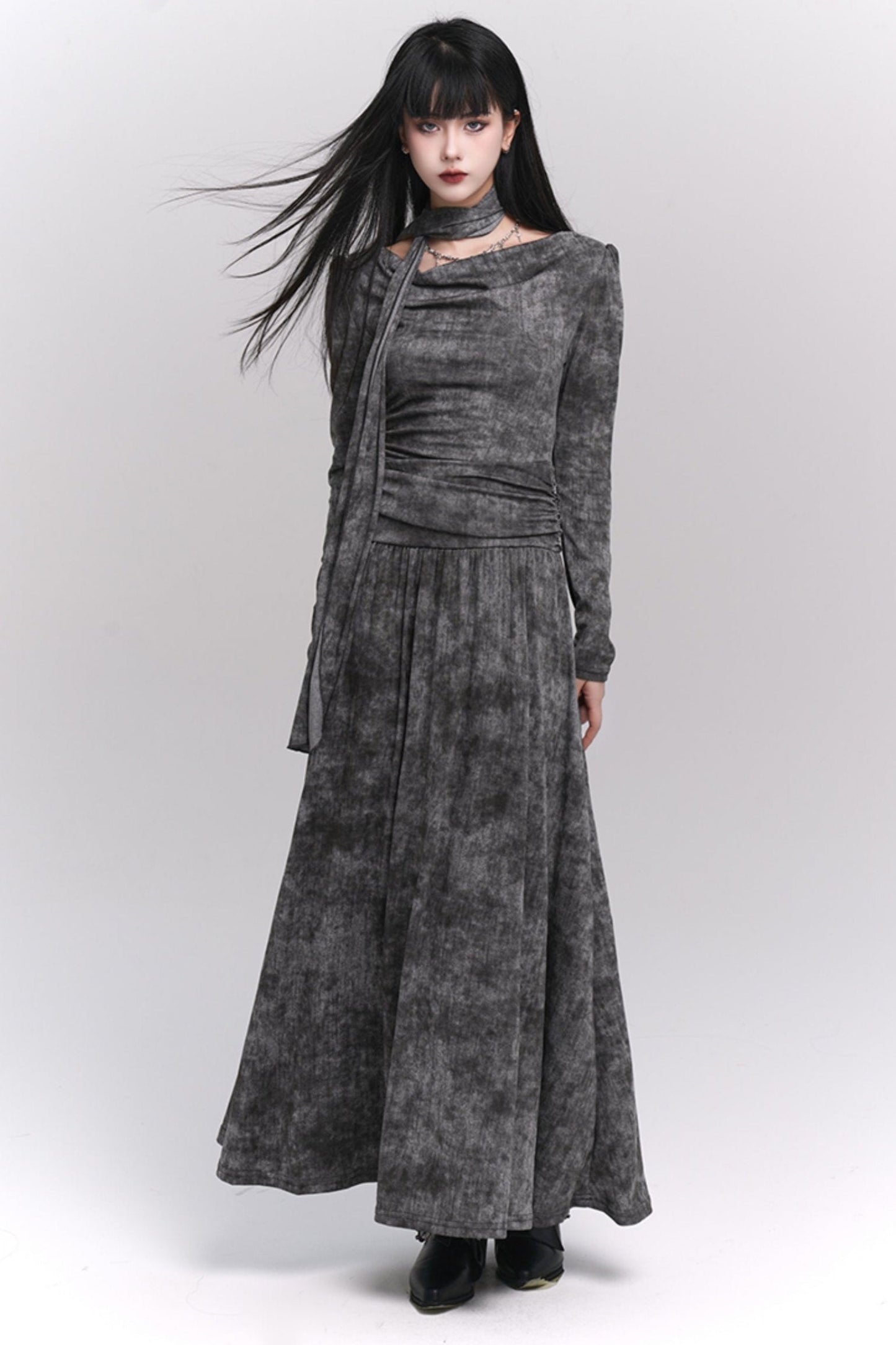 Wasteland Style Gray Winter Dress