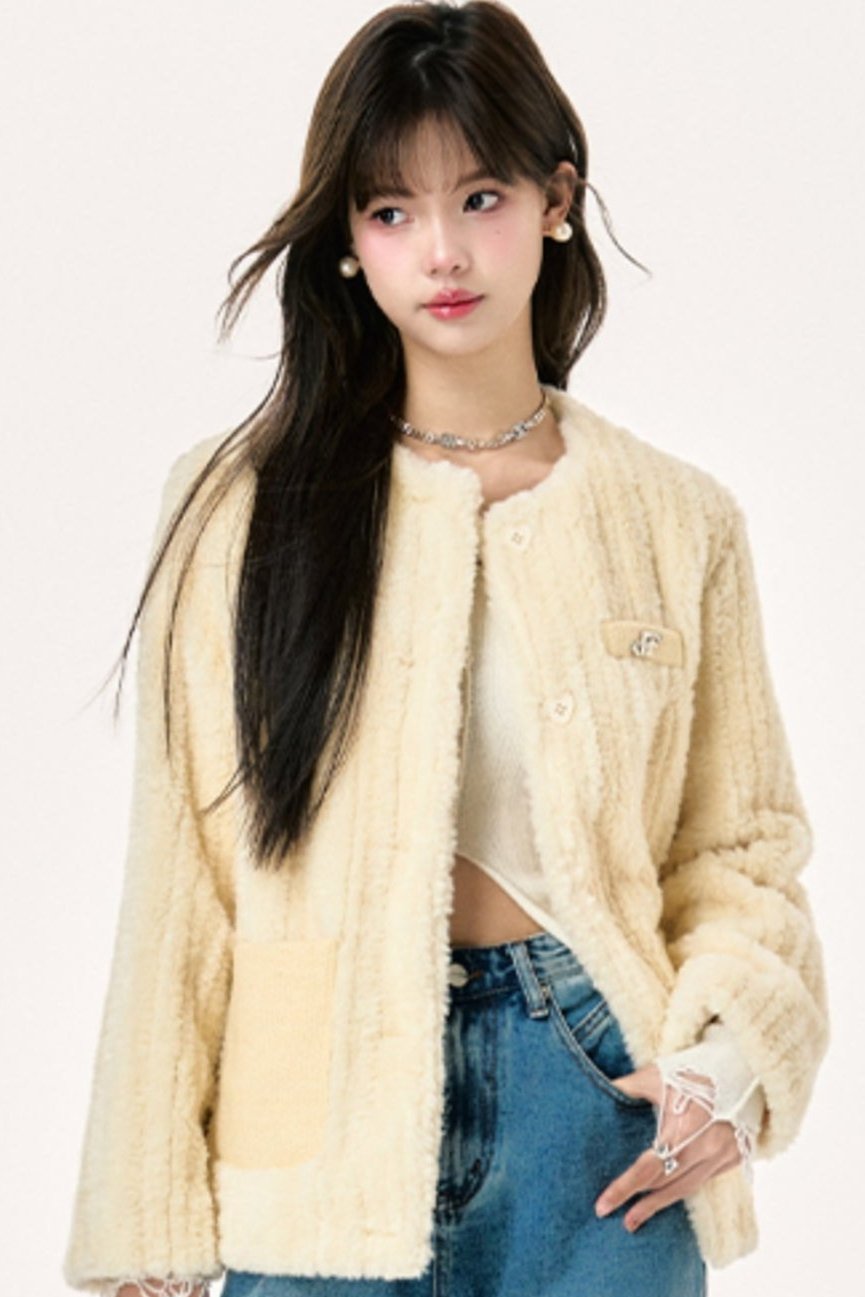 Lamb Wool Casual Coat