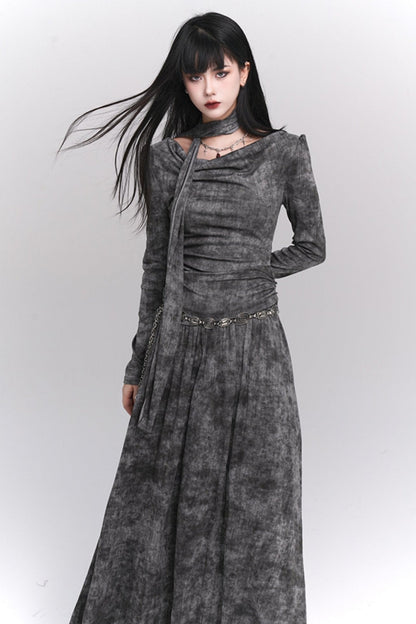 Wasteland Style Gray Winter Dress