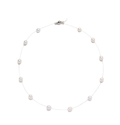 Mermaid Pearl Clavicle Necklace