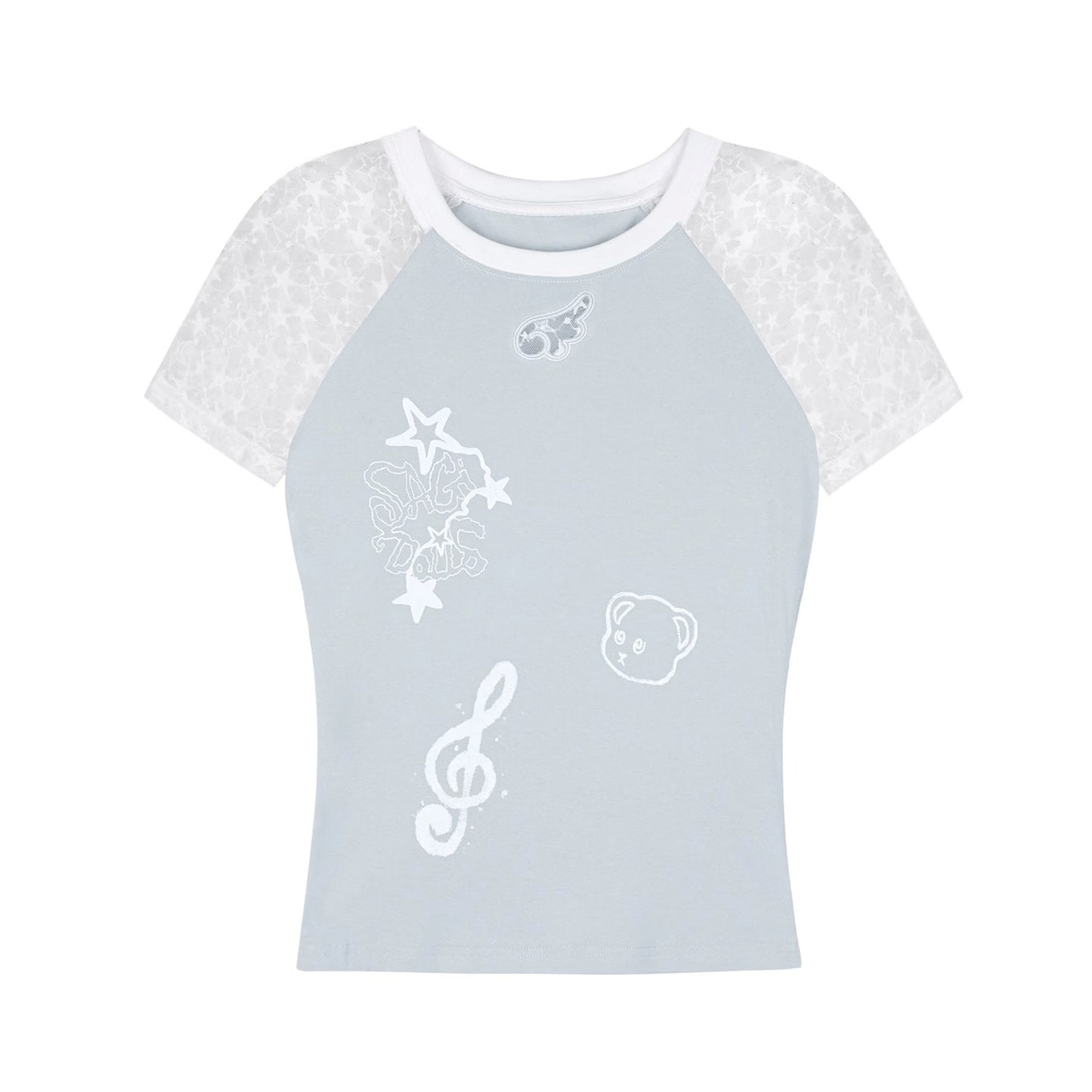 SagiDolls Starry Lace Shoulder Tee