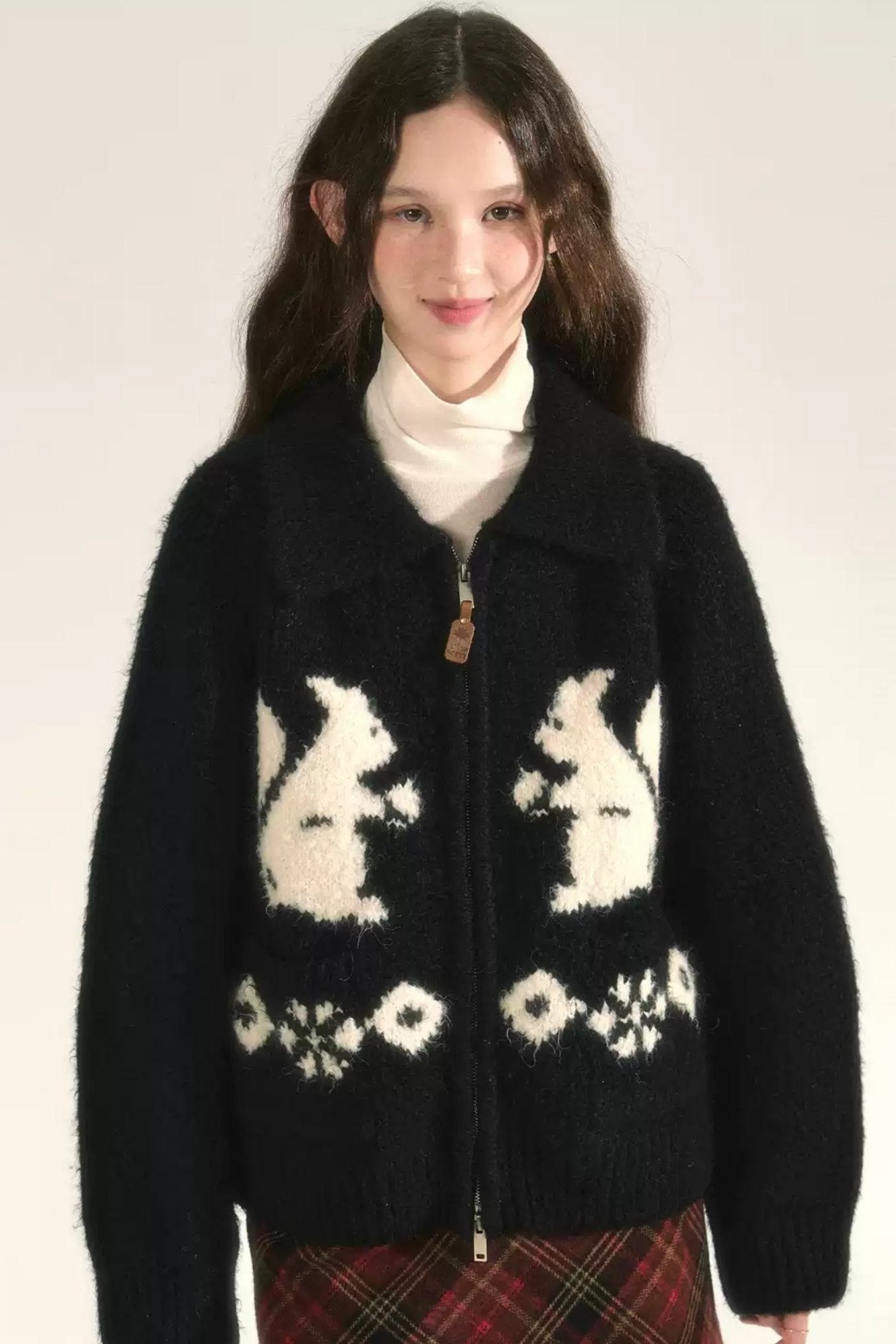 Squirrel Knit Alpaca Sweater