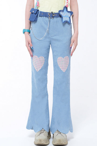 Thin Corduroy Flared Pants