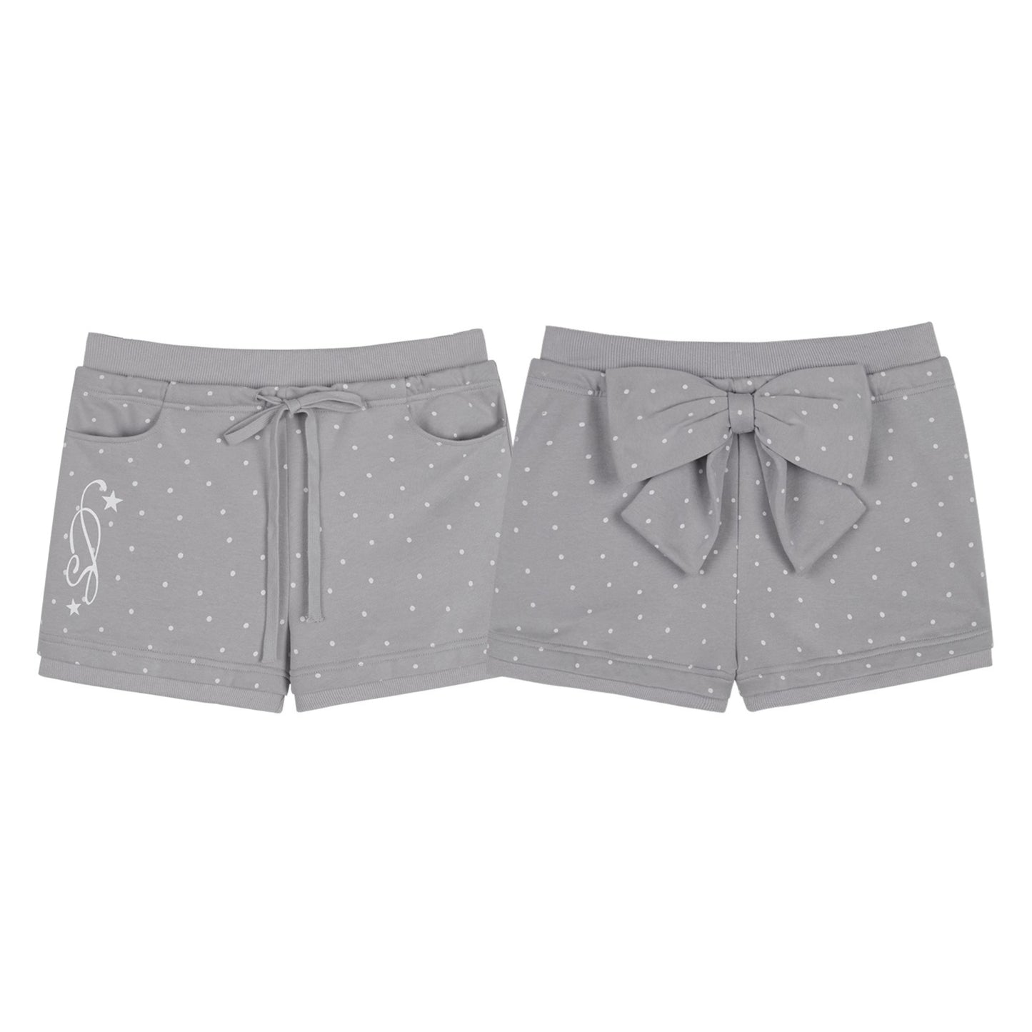 Playful Polka Dot Peplum Shorts