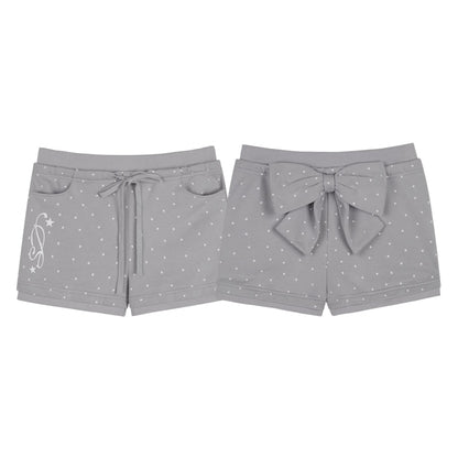 Playful Polka Dot Peplum Shorts