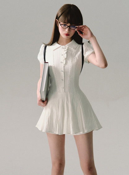 College Style Hot Girl Tea Break Dress