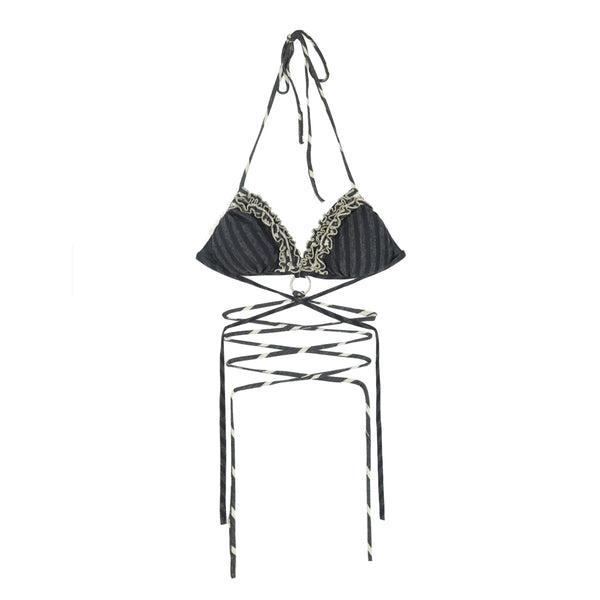 Wrinkled Ruffled Bikini