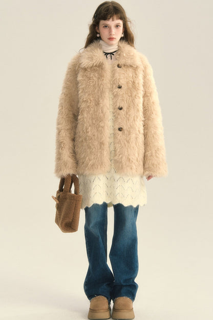 Cozy Maillard Fur Jacket