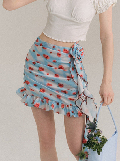 Sky Rosie Original Floral Suspender Skirt Set-Up