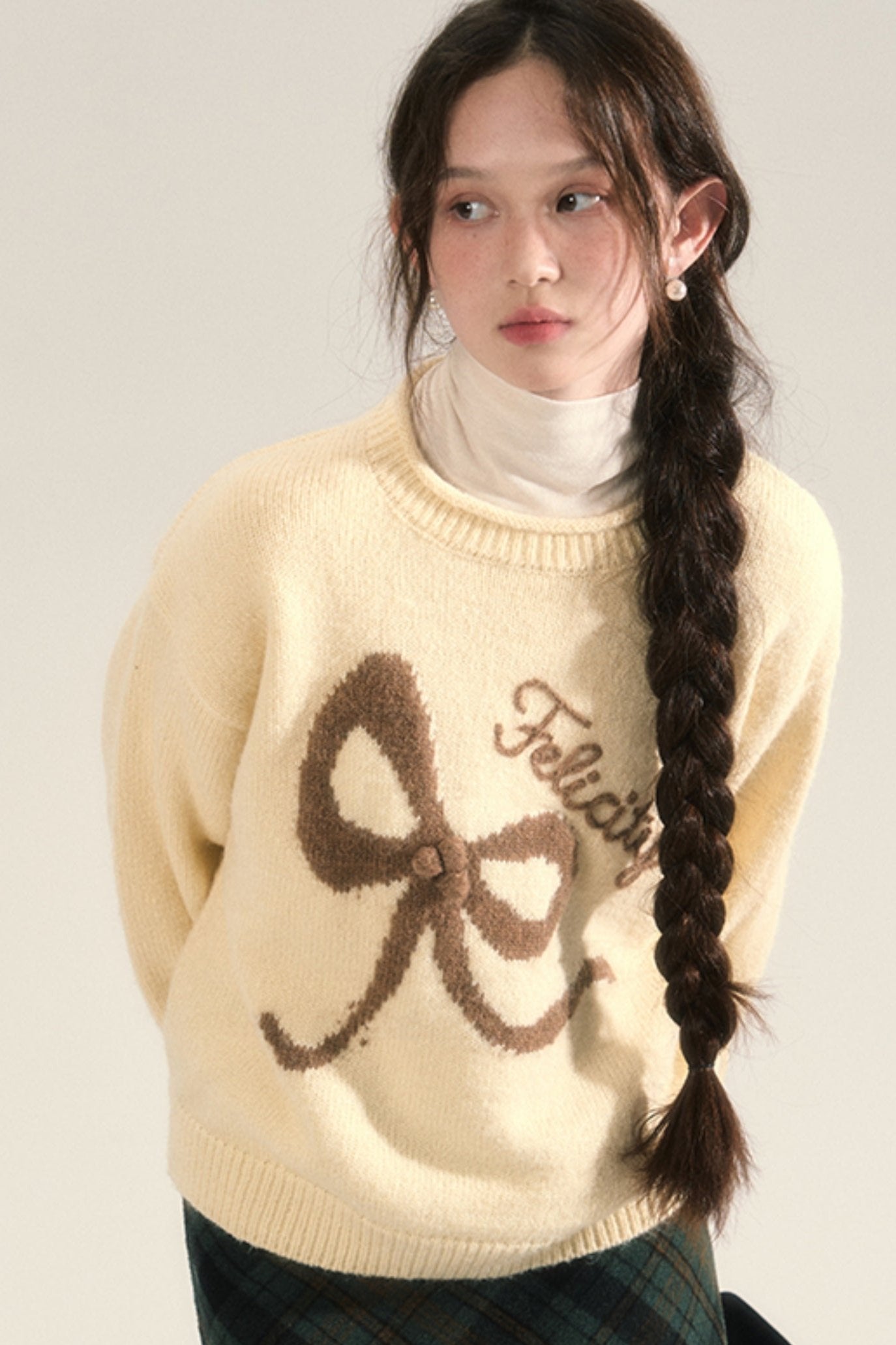 Thickened Camel Knit Sweater