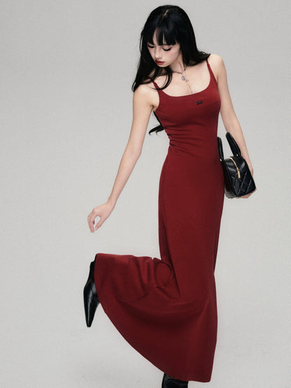 Fragile Red Slip Dress