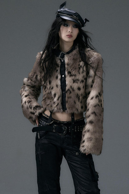 Punk Leopard Reversible Coat